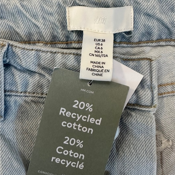 H&M 100% Cotton Flare High Waist Ankle Length Jeans Size 6 - Picture 13 of 17